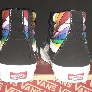 Sk8-Hi Unisex Reissue Black Rainbow, New!